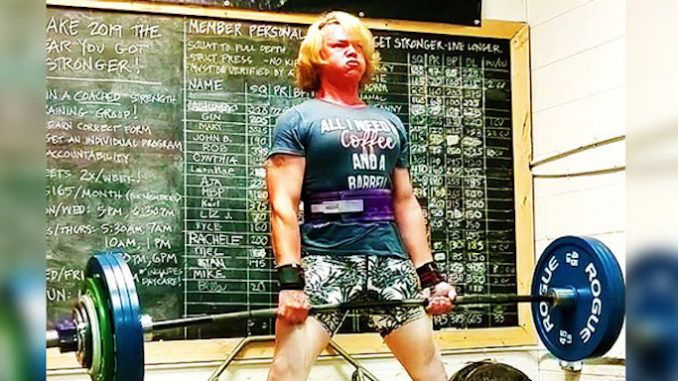 A transgender female weightlifter recently smashed four women's powerlifting world records in a single day after identifying as a woman.