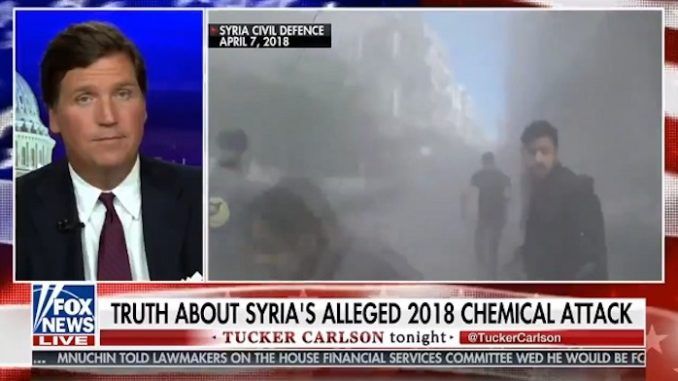 Tucker Carson says leaked OPCW report suggests Assad not responsible for chemical attack in Syria