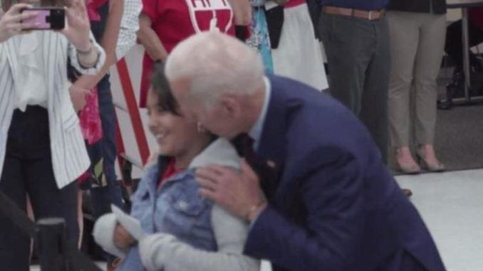 Creepy Joe Biden caught telling another little girl she is good looking