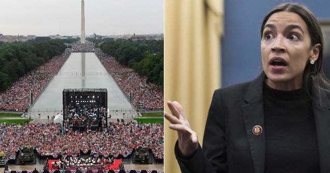 AOC mocked after claiming Trump's 4th July event was poorly attended
