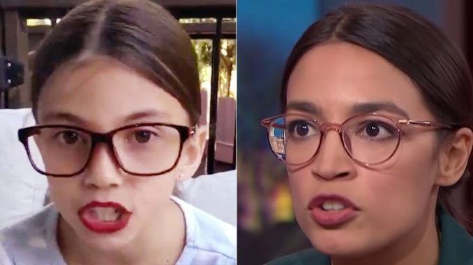 Mini AOC forced to remove social media accounts following death threats to her family