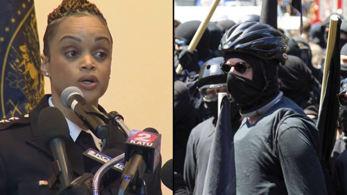 Portland police Chief Danielle Outlaw is calling for a series of new laws to curb the type of violence seen during last week's protests between Antifa and right-wing groups. 