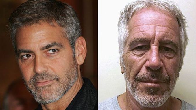 One of Epstein's sex slaves performed a sexual act on George Clooney, witness claims