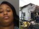 A New Jersey woman has been arrested after she allegedly burned a man's house to the ground after he called her for sex at 4am but fell asleep before she arrived.