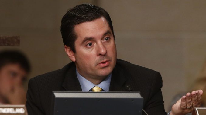 Rep. Devin Nunes (R-CA) ripped Democrats during a House Intelligence Committee hearing Thursday, claiming desperate Democrats have been seeking out compromising photos of President Donald Trump.