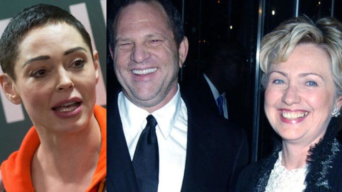 Rose McGowan slams Hillary Clinton over her ties to serial sexual predator Harvey Weinstein