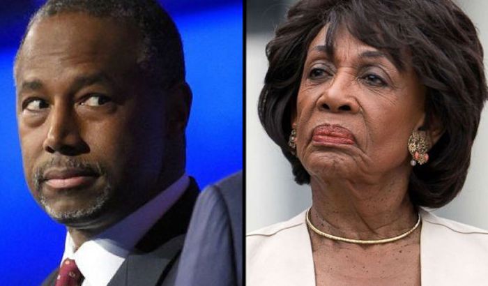 HUD secretary Ben Carson has scorched California Rep. Maxine Waters for trying to shift the blame onto President Trump for the homelessness crisis in her Los Angeles district.