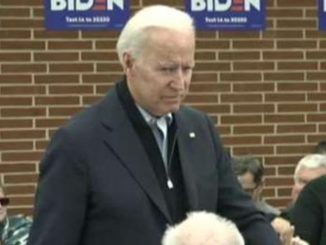Protestor calls Joe Biden a pervert during campaign rally