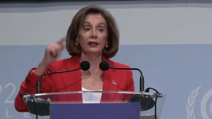 Nancy Pelosi tells United Nations Climate Change Conference to ignore President Trump