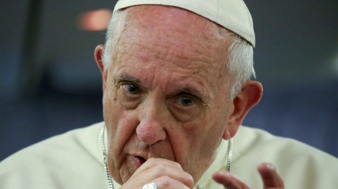 Pope Francis declares sad people are not christians