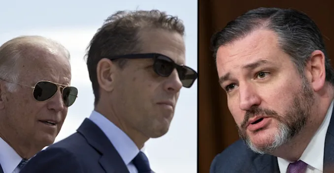 Ted Cruz suggereert dat Joe en Hunter Biden gedwongen zouden moeten worden om te getuigen in het aanstaande proces van afzetting van de Senaat
