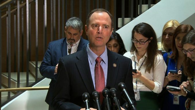 Adam Schiff tells reporters he doesn't know who the whistleblower is