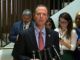 Adam Schiff tells reporters he doesn't know who the whistleblower is
