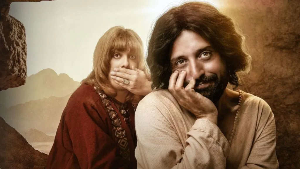 Jezus (rechts) met het karakter van Orlando in de film.  Pic: Netflix
