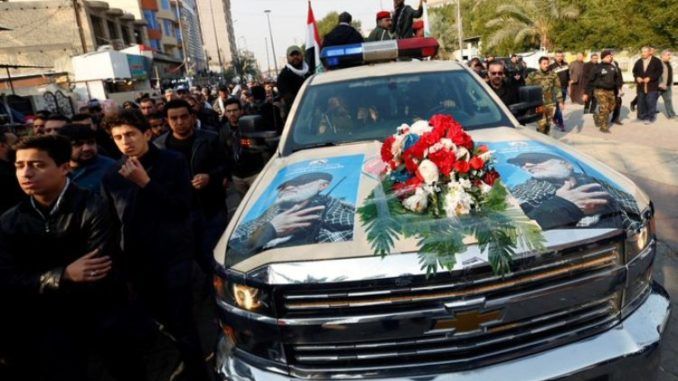 Iranian terrorist mastermind Qassim Soleimani was killed with an American-made drone and his coffin was carried into Tehran in an iconic American-made car.