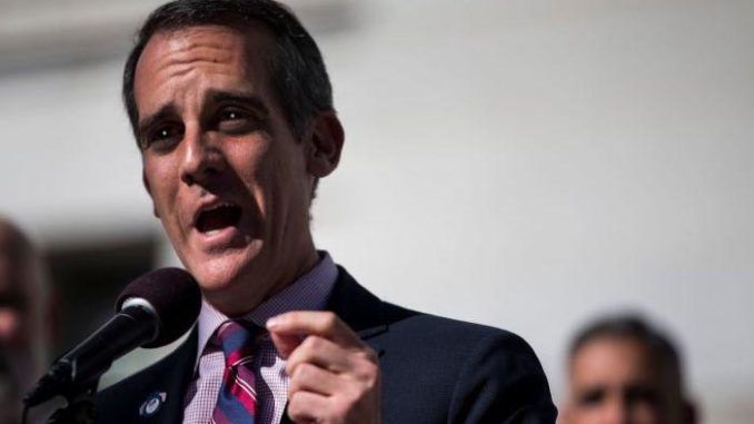 Los Angeles Mayor Eric Garcetti vows to cut water and electricity to all nonessential businesses