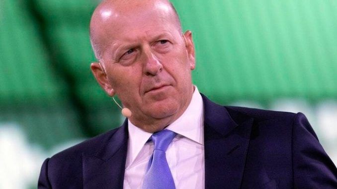 Goldman Sachs CEO David Solomon and his top lieutenants all received massive pay raises on Friday, as Wall Street demands multi-billion dollar government bailouts because of the coronavirus.