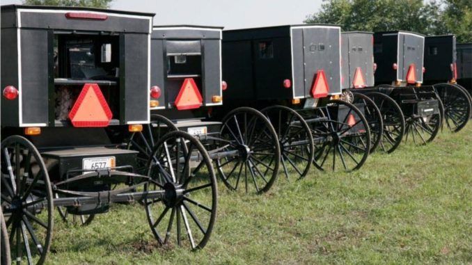 Northeastern Ohio cops busted up a large, Amish late-night barn party on the weekend after a snitch spotted a large group of buggies and called 911 to report a stay-at-home order violation.