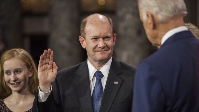 Sen. Chris Coons (D-DEL) claims Joe Biden has already been exonerated by the mainstream media "investigation" into Tara Reade's accusation of sexual assault.