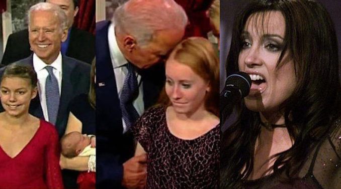 Former vice president Joe Biden's behavior around children is not "normal", according to singer-songwriter Meredith Brooks who says that as a child victim of molestation herself, seeing the way Biden touches children makes her "blood curl."