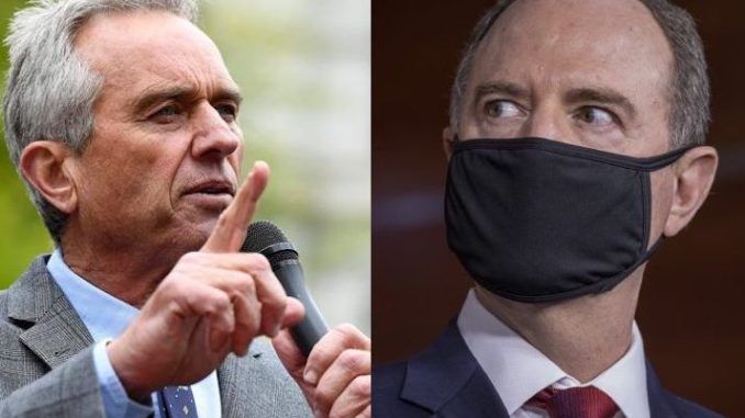 Robert F. Kennedy Jr. has sent a message to Rep. Adam Schiff saying, “When you have obliterated the First Amendment to get at the Devil, and the Devil then turns on you, then where will you hide?”