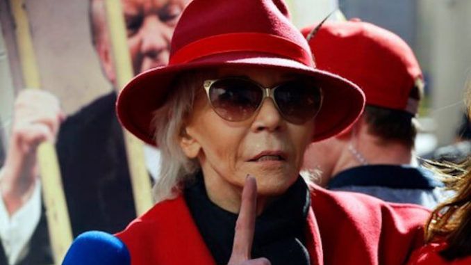 Jane Fonda says coronavirus is God's gift to the left as it will help Biden win