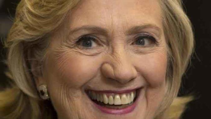 Hillary Clinton is filled with unrestrained glee at Big Tech's censorship of President Trump.