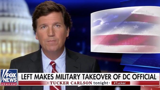 Tucker Carlson warns Biden's troops are never leaving DC