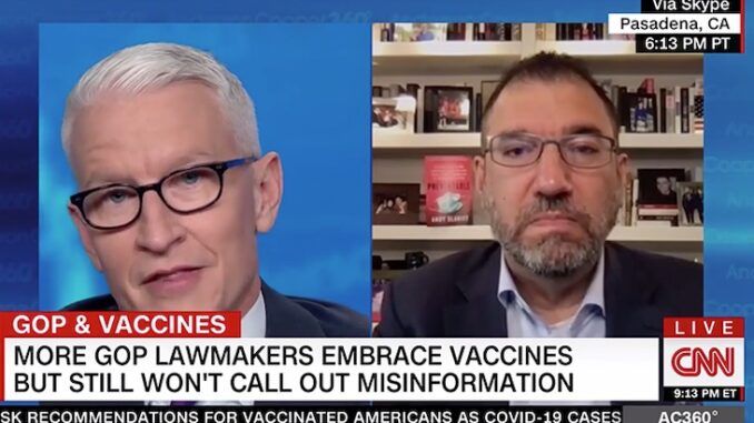 CNN advocates for segregating unvaccinated people from the rest of the population