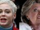 Rose McGowan tells Hillary Clinton she was in a hotel room with her husband, Bill Clinton