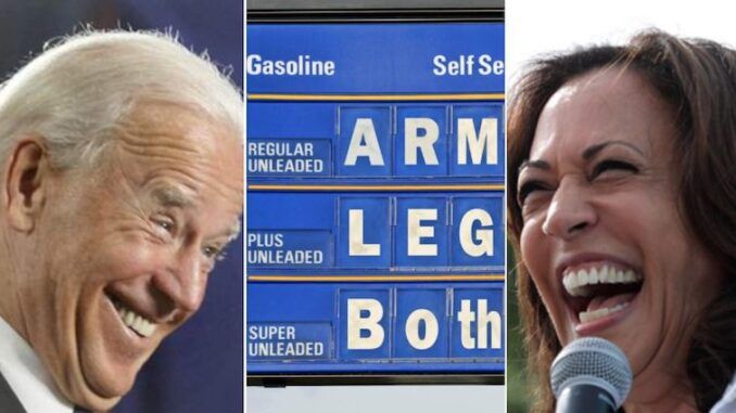 Biden gloats about rising gas prices in America