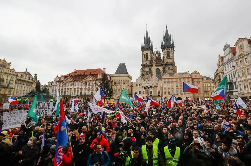 Protesto da república checa
