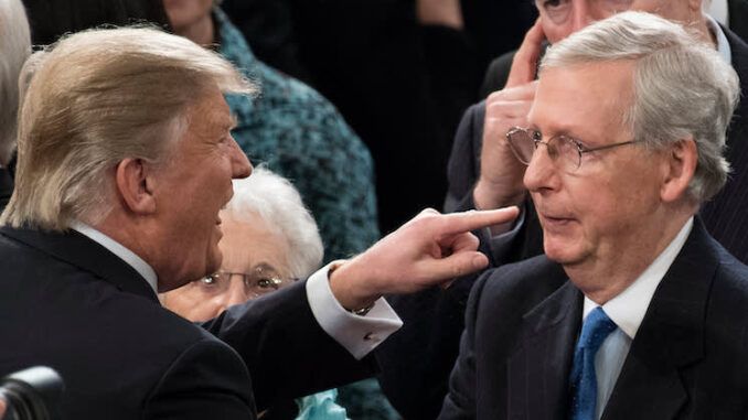 Trump blasts RINO McConnell for allowing communism bill to pass