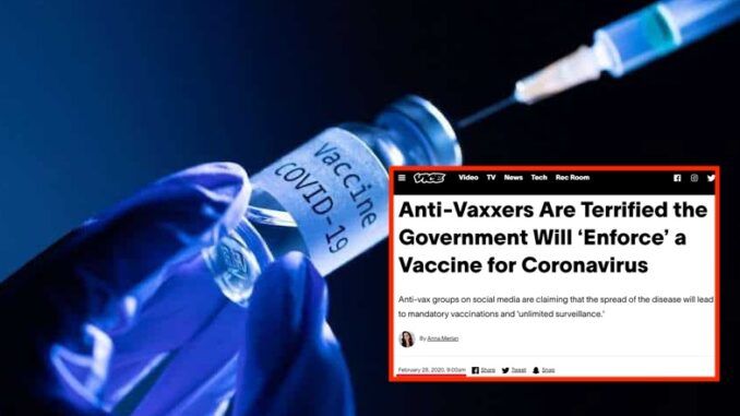 Vice mocked anti-vaxxers in 2020 for worrying about mandatory vaccines