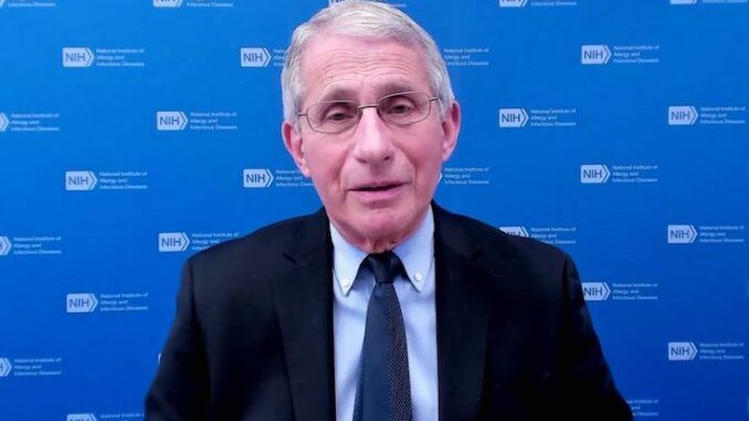 Dr. Fauci orders unvaxxed Americans to stay at home