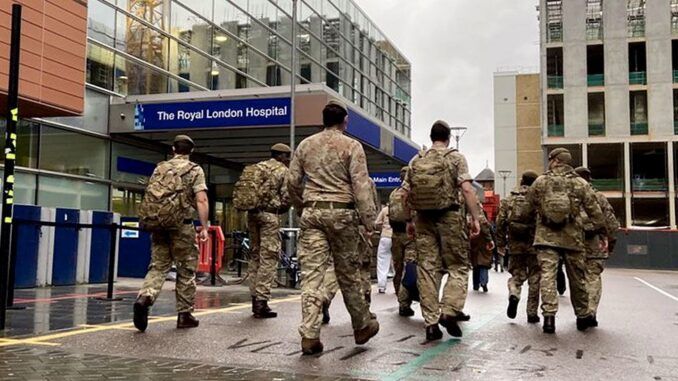 British army NHS hospital