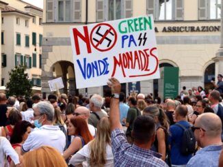 Italy anti vax pass protests