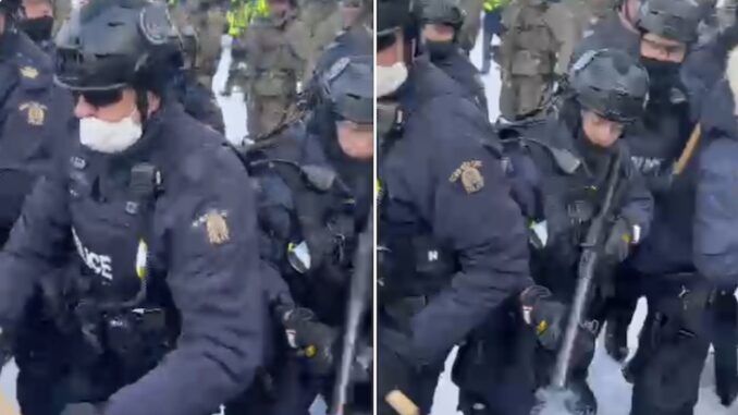 Ottawa police begin shooting conservative journalists covering the protests