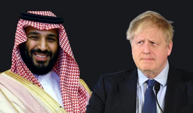 Boris Johnson Saudi oil