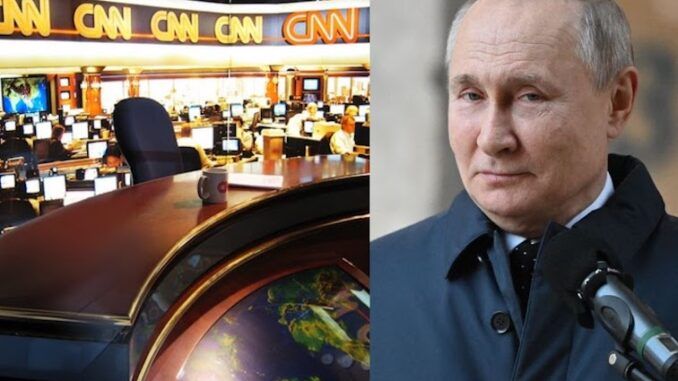 CNN ceases operations in Russia after President Putin outlaws fake news