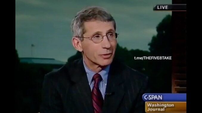 Dr. Fauci admits getting infected offers better immunity than vaccines