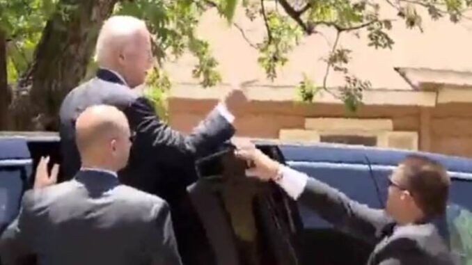 President Biden trembles with fear as Uvalde residents boo him during visit