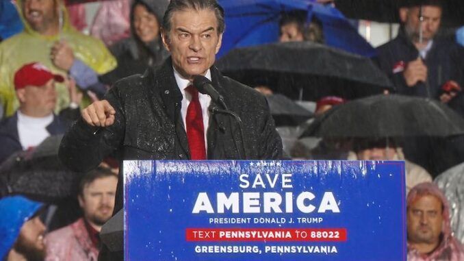 Dr. Oz booed by thousands of Trump supporters during rally