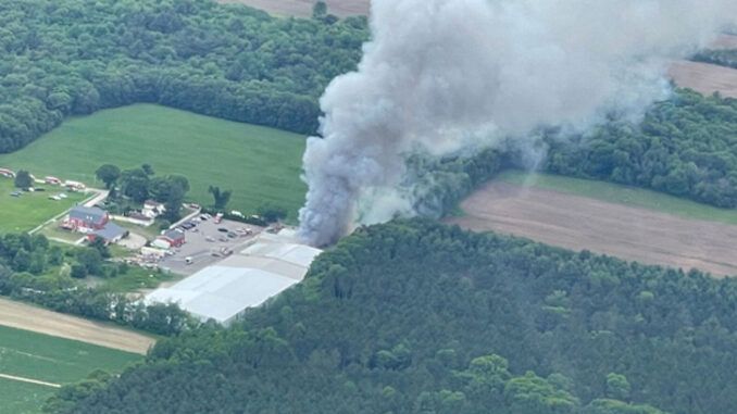 Another food processing plant in America spontaneously explodes in flames