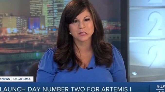 Jabbed news anchor suffers stroke on air