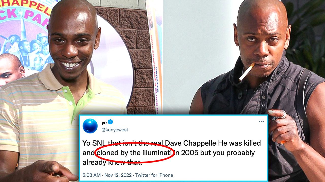 Was Dave Chappelle Killed In 2005 and Cloned By The Illuminati? Kanye & Dave’s Family Says Yes