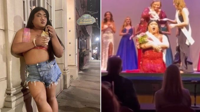 Obese man wins Miss America pageant