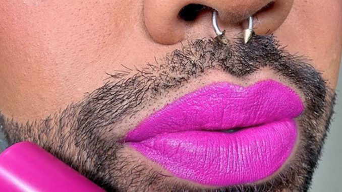 Cosmetic brand erases women by launching bearded lipstick ads