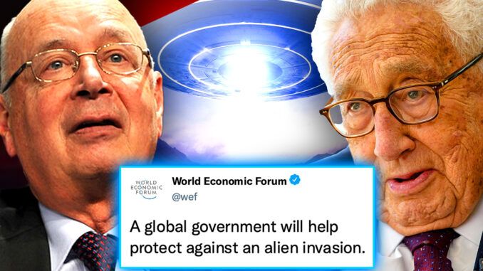 According to reputable sources, the government are going to fake a global alien invasion in the year 2024, in order to usher in a one world government.